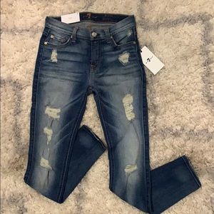7 For All Mankind | Skinny Distressed Jeans